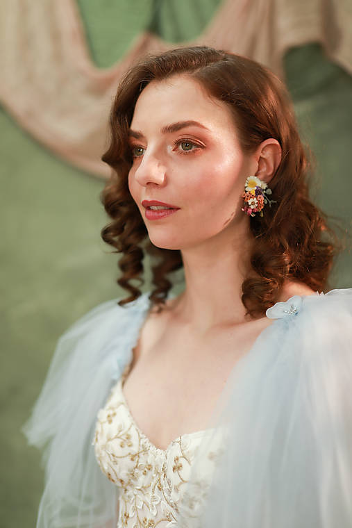 Kvetinové náušnice "prvý jarný pozdrav"