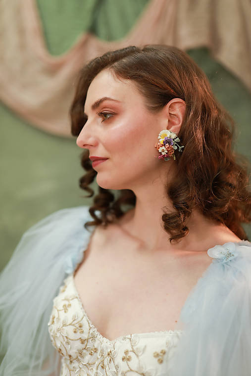 Kvetinové náušnice "prvý jarný pozdrav"