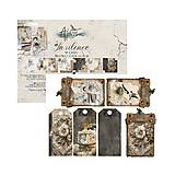 Papier - Scrapbook papiere 8x8 Art of Alchemy – In Silence – botanická vintage kolekcia - 18301183_