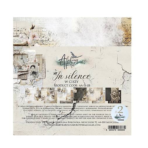 Papier - Scrapbook papiere 8x8 Art of Alchemy – In Silence – botanická vintage kolekcia - 18301148_