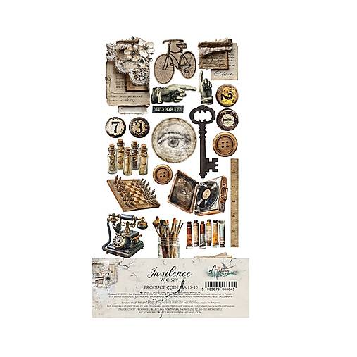 Papier - Scrapbook papier Art of Alchemy – In Silence – doplnková sada na vystrihovanie – AA-IS-10 - 18301322_