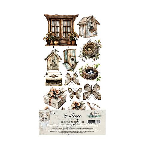 Papier - Scrapbook papier Art of Alchemy – In Silence – doplnková sada na vystrihovanie – AA-IS-11 - 18301448_