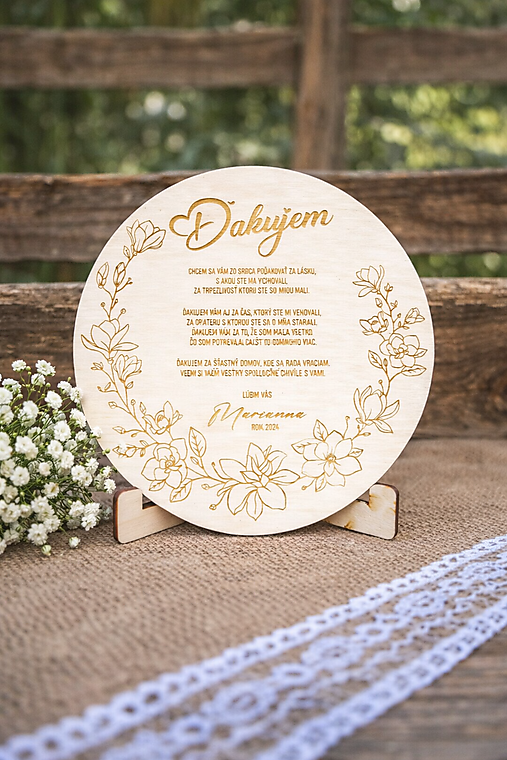 Darčeky pre svadobčanov - Poďakovanie rodičom - 18302888_