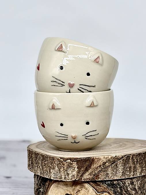 Mačička - pohárik cappuccino (200ml, bez uška)