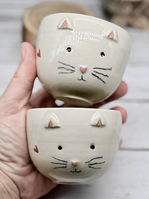 Mačička - pohárik cappuccino (200ml, bez uška)