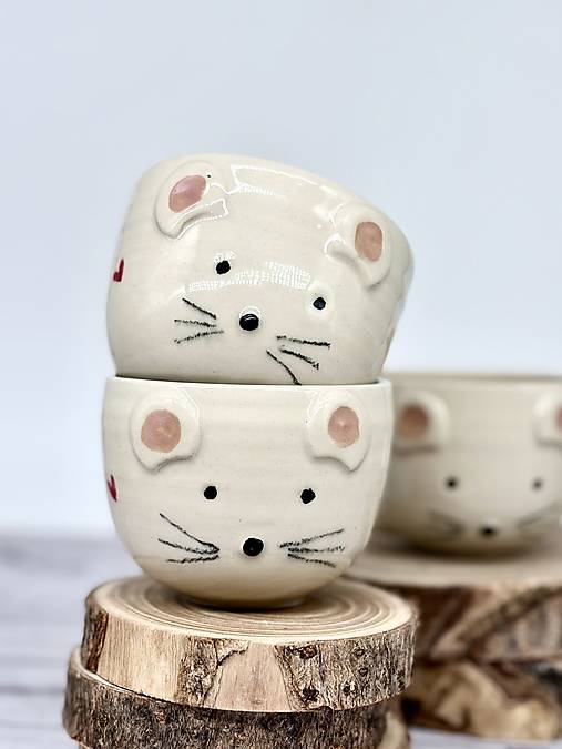 Miška - pohárik cappuccino (200ml, bez uška)