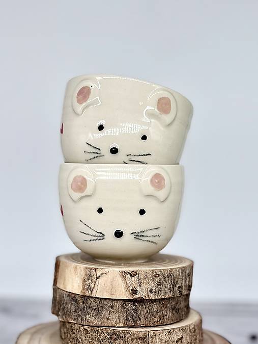 Miška - pohárik cappuccino (200ml, bez uška)