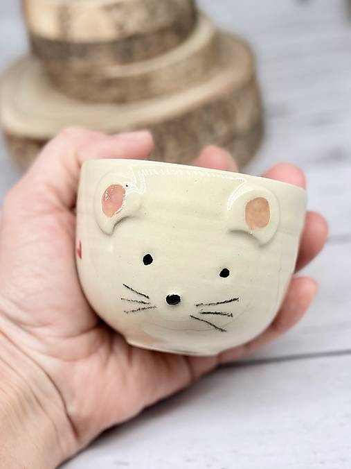 Miška - pohárik cappuccino (200ml, bez uška)