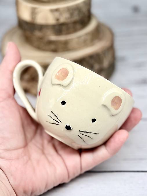 Miška - šálka cappuccino (200ml, s uškom)