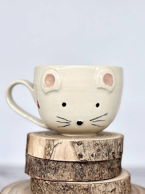 Miška - šálka cappuccino (200ml, s uškom)