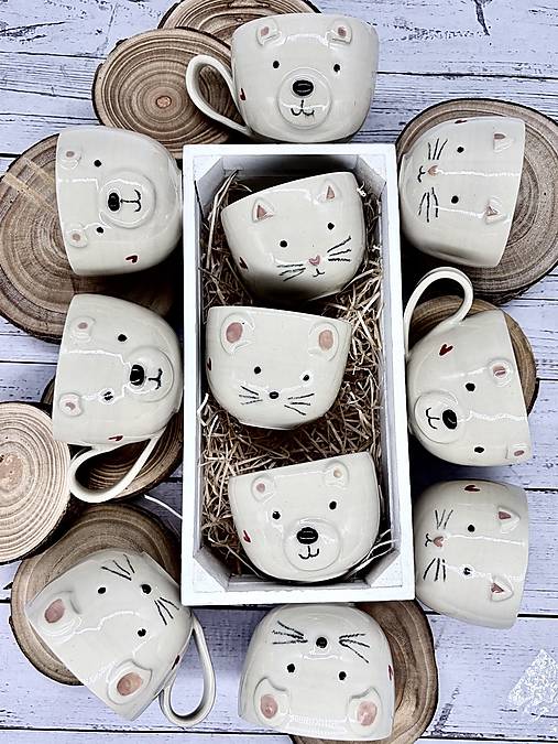 Mačička - pohárik cappuccino (200ml, bez uška)