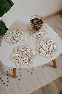 Iné doplnky - Podšálky MANDALA (4 ks) - 18303257_