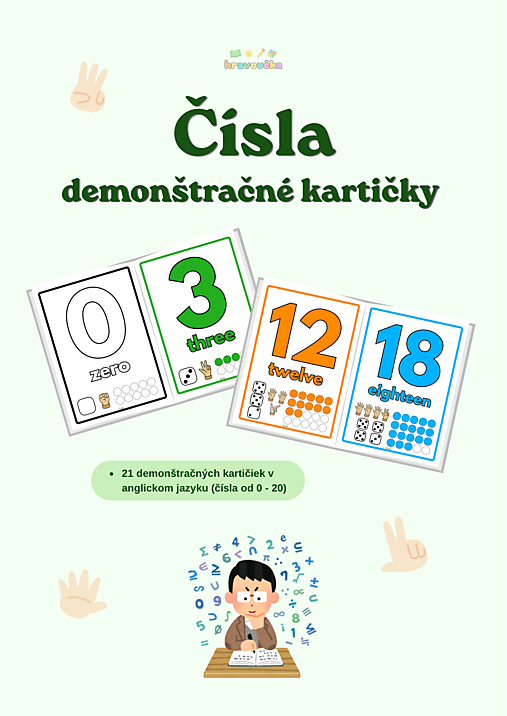 Hračky - Čísla - demonštračné kartičky v anglickom jazyku (PDF súbor) - 18305461_