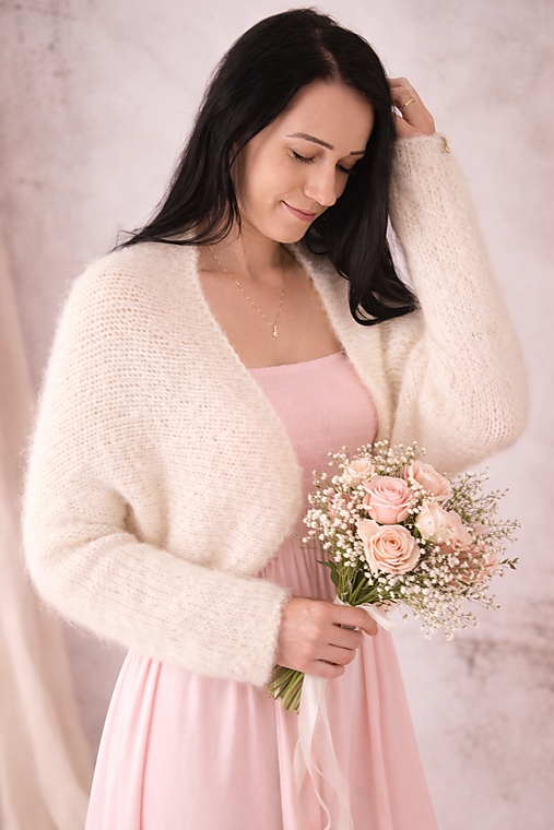 hebké bolerko Sarah - smotanové