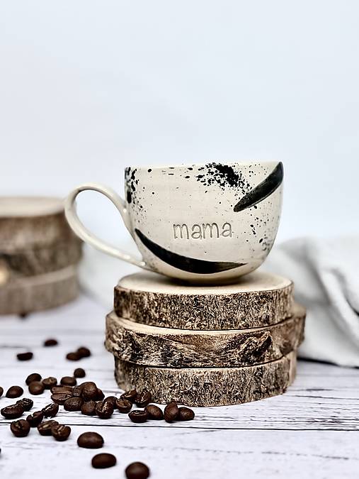 Ink Stories - šálka cappuccino mama (200ml, s uškom)