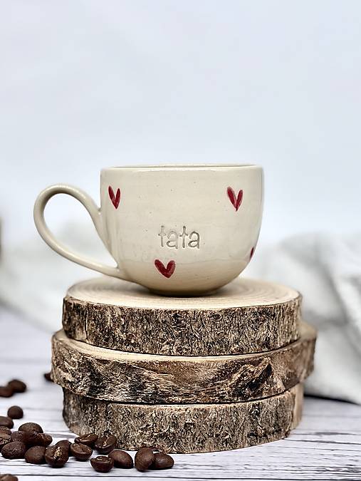 Love - šálka espresso tata (100ml, s uškom)