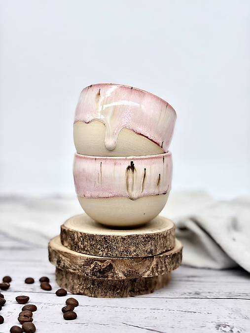 Rose Dream - pohárik cappuccino (200ml, bez uška)