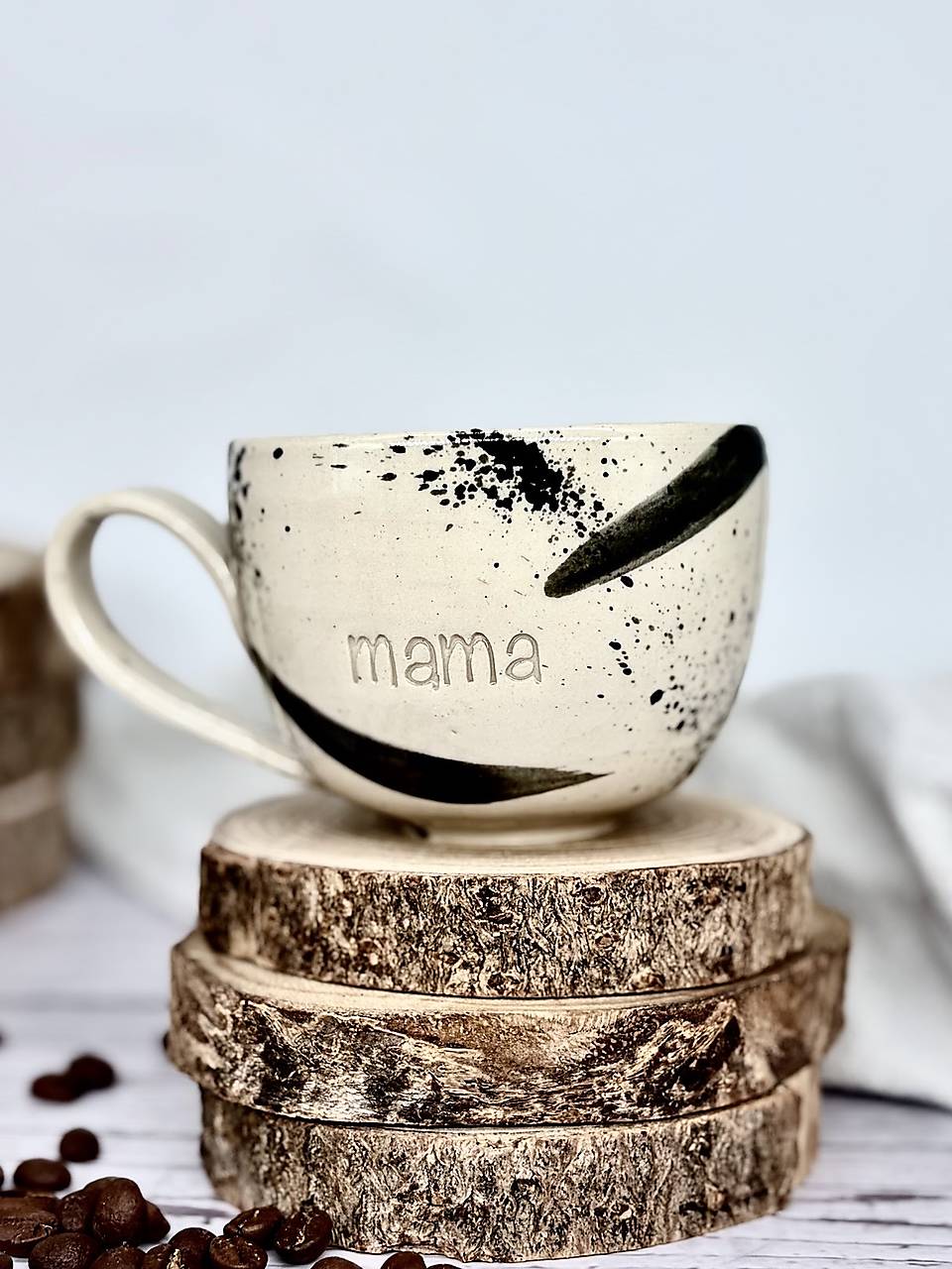 Ink Stories - šálka cappuccino mama (200ml, s uškom)