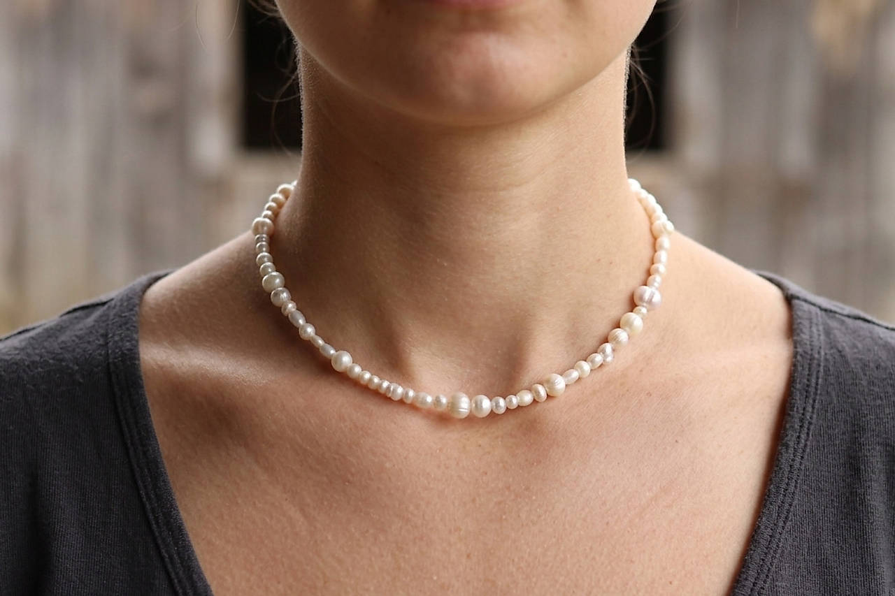 Perlový náhrdelník mix