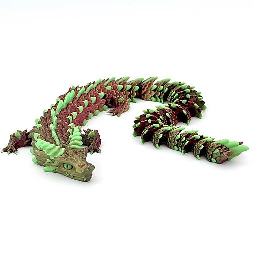 Magický flexi drak – pohyblivý 3D drak v živých farbách | antistresová hračka & darček
