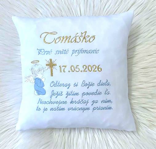 Detský textil - Pamiatka na Prvé sväté prijímanie - 18310469_