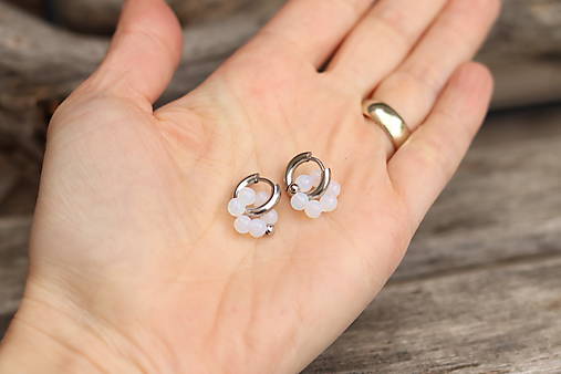 Náušnice kruhy opalit