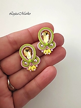 Náušnice - Katalina soutache náušnice - 18311571_