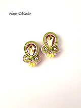 Náušnice - Katalina soutache náušnice - 18311572_