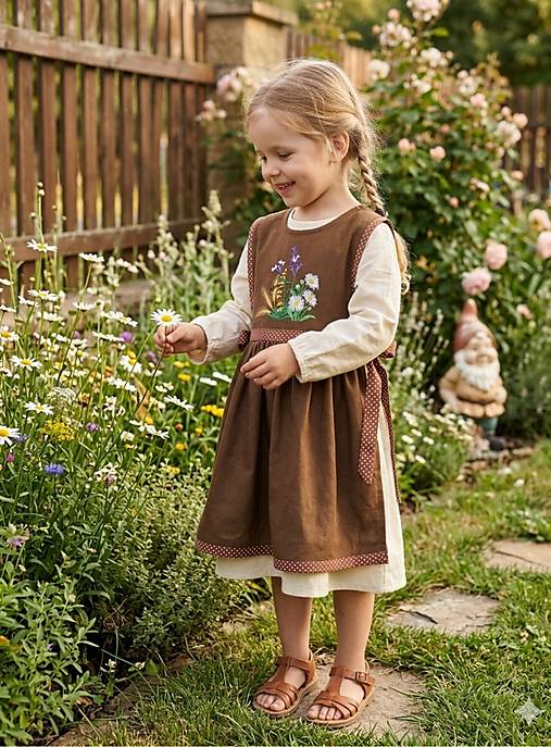 Iné oblečenie - Vidiecka zásterka pre malé gazdinky – tabard - 18313936_