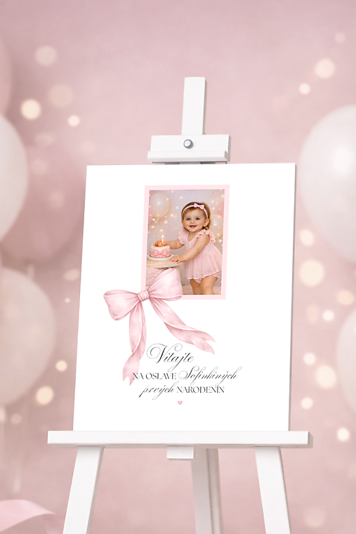 Grafika - PDF personalizovaný Uvítací plagát na oslavu narodenín - 18313122_
