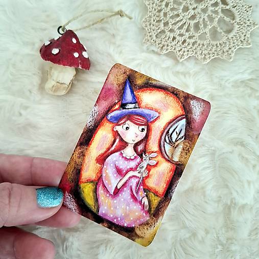 Dobrá čarodejka a jej myška/ väčšia nálepka