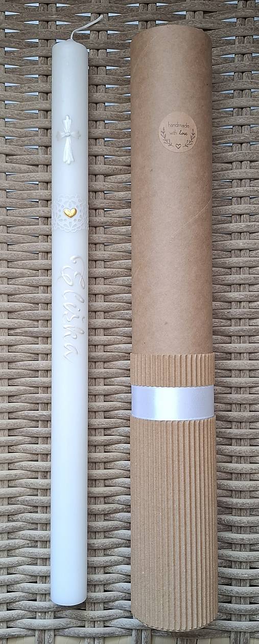 Sviečky - Sviečky na prvé sväté prijímanie / krst , 36cm - 18313726_