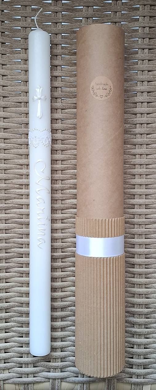 Sviečky - Sviečky na prvé sväté prijímanie / krst , 36cm - 18313731_