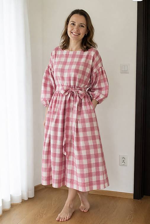 Mušelínové šaty  (Ružová)