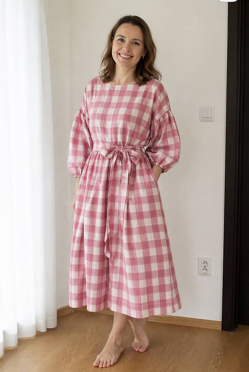 Mušelínové šaty  (Ružová)