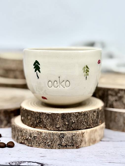 Prechádzka lesom - pohárik cappuccino ocko (200ml, bez uška)