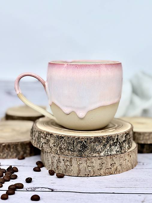 Peach Kiss - šálka na čaj (400ml, s uškom)