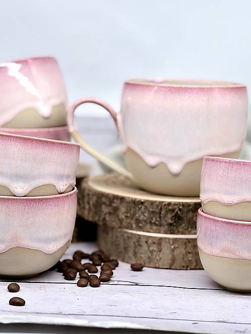 Peach Kiss - pohárik latte (280ml, bez uška)