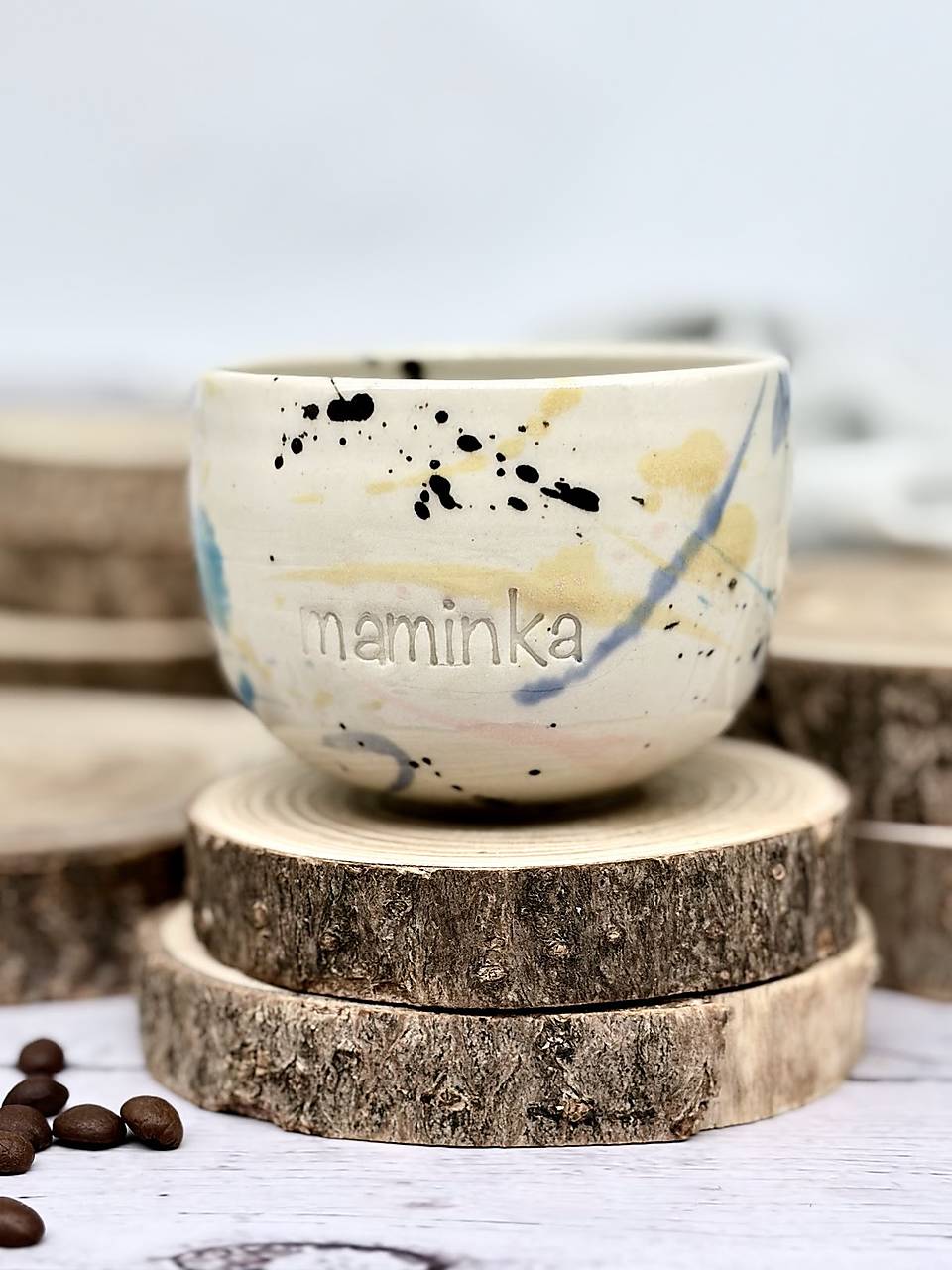 Dotty Fľaky - cappuccino pohárik maminka (200ml, bez uška)