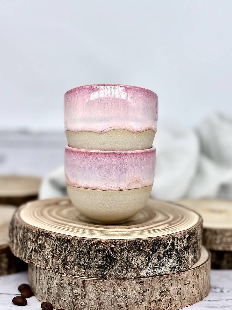 Peach Kiss - pohárik espresso (100ml, bez uška)