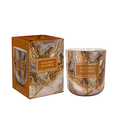 Vonná sviečka Golden Marble 150g