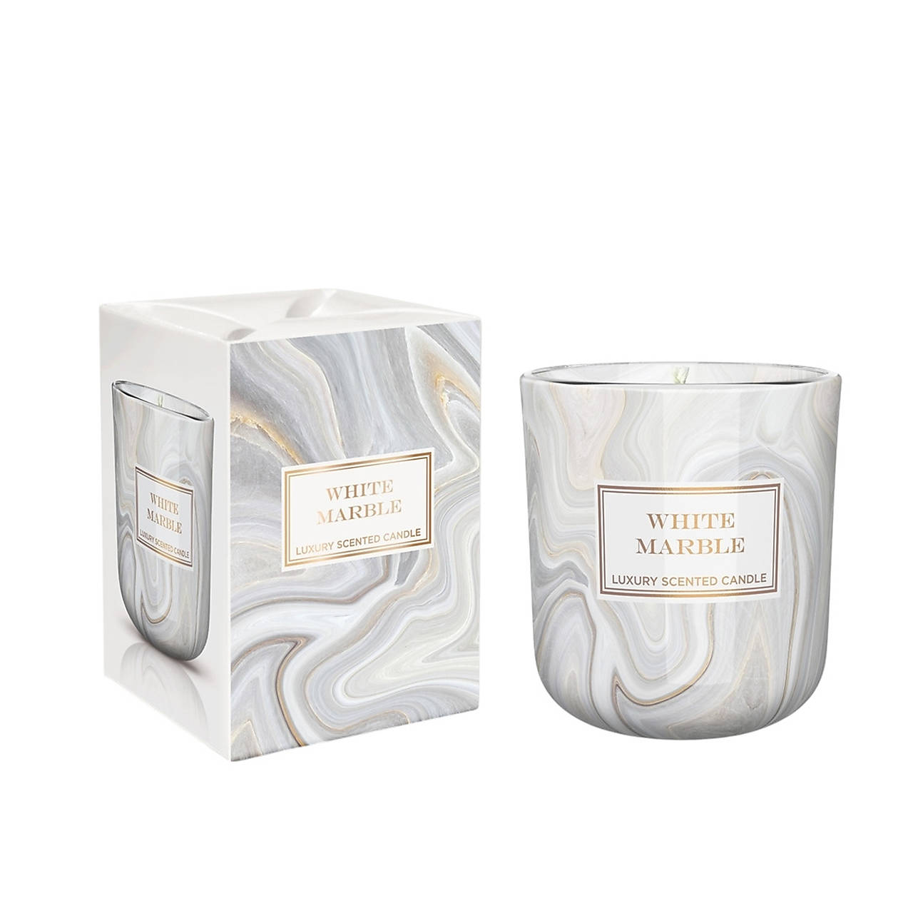 Vonná sviečka White Marble 150g