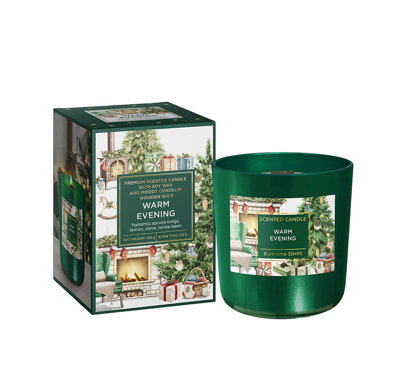 Sójová sviečka Winter Time - Warm Evening 150g