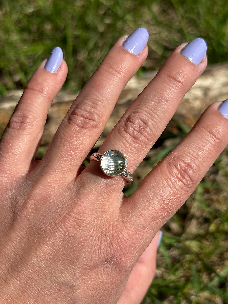 Strieborný 925/1000 prsteň s krištáľom, veľkosť 56