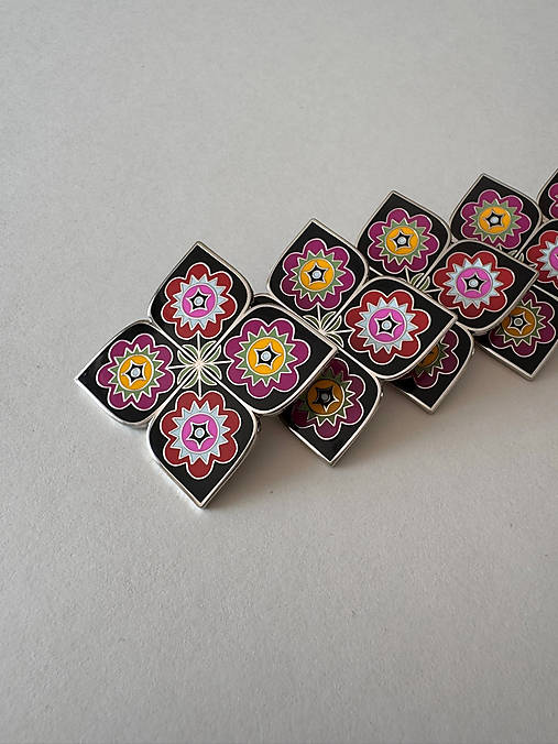 Kovová brošňa Čatajský štvorlístok