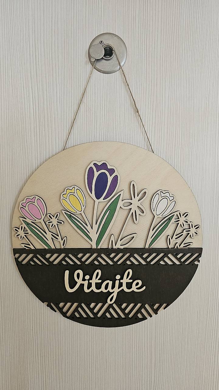 Závesná dekorácia Vitajte