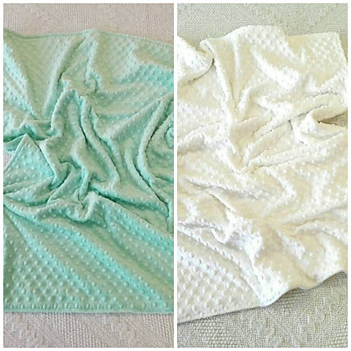 Obojstranné minky deky   (Opal/White)