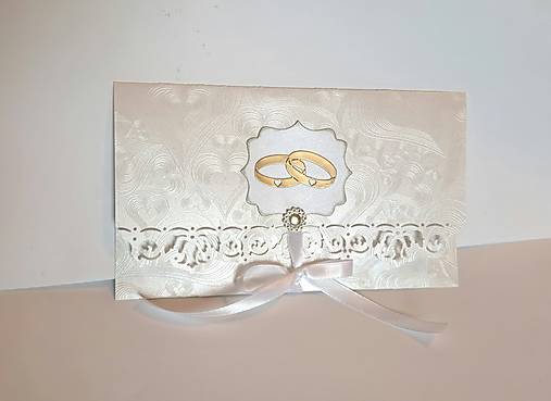 Papiernictvo - svadobná obálka na peniaze - 18320305_