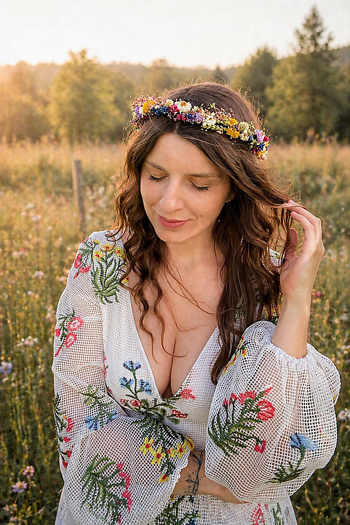 Naturálny venček "krása letnej lúky"