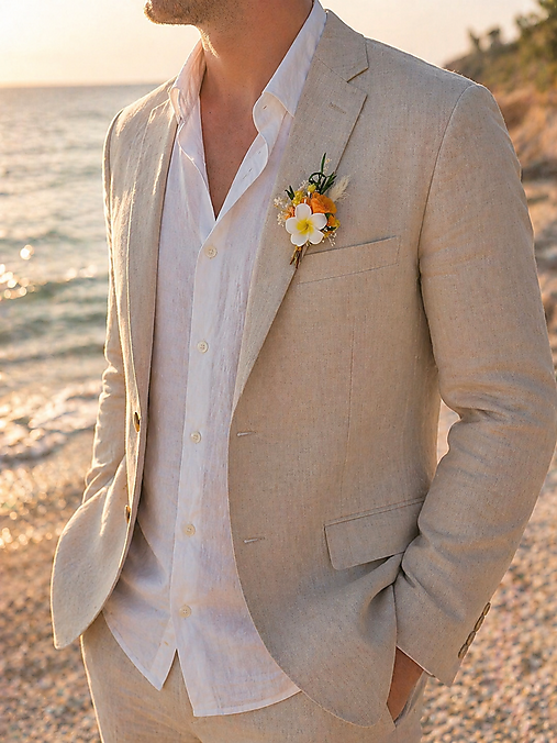 Pierko pre ženícha "slnko svedčí o láske"